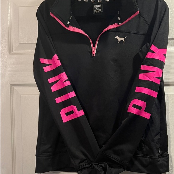 TWO Victoria’s Secret PINK Pullover Jacket 3/4 zip Size Large - Picture 5 of 11